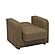 Harmony Brown Convertible Chair by Casamode
