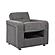 Harmony Gray Convertible Chair by Casamode
