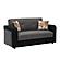 Harmony Loveseat Gray PU by Casamode