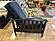Futon Set - Full Size - Madison Black Metal Futon Frame, Mattress w/Removable Solid Cover
