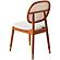 Holbeck Wicker Dining Chair with Leather Seat Set of 2, White by LeisureMod
