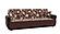 Havana Brown Chenille Fabric Sofa by Casamode
