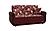 Havana Burgundy Chenille Fabric Loveseat by Casamode