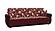Havana Burgundy Chenille Fabric Sofa by Casamode