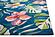 Harbor Blue Tropical Area Rug by KAS Rugs