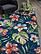 Harbor Blue Tropical Area Rug by KAS Rugs