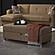 Harmony Loveseat Sectional Brown by Casamode