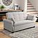 Serta&reg; Harper Queen Convertible Sofa in Oatmeal by Lifestyle