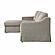 Serta&reg; Harvard Convertible Sofa with Reversible Chaise in Flax by Lifestyle