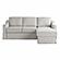 Serta&reg; Harvard Convertible Sofa with Reversible Chaise in Linen by Lifestyle