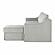 Serta&reg; Harvard Convertible Sofa with Reversible Chaise in Linen by Lifestyle