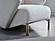 Veronica Perla Cream Main/Almira Gold Accent Chair by Bellona