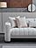 Veronica Merit Cream Plain Loveseat by Bellona