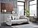 Veronica Merit Cream Plain 3 Seat Sleeper Sofa by Bellona