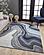 Illusions Blue/Grey Marble Area Rug by KAS Rugs