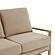 Jefferson Contemporary Modern Design Velvet Sofa With Gold Frame., Beige by LeisureMod