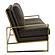 Jefferson Contemporary Modern Design Velvet Sofa With Gold Frame., Dark Grey by LeisureMod