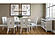 Urban Icon White Dining Table w/12 Inch Extension Leaf by Jofran