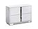 Alice White High Gloss Bedroom Set by J&M Furniture