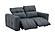 Prescott Leather Loveseat in Dark Grey by J&M Furniture