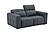 Prescott Leather Loveseat in Dark Grey by J&M Furniture