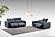 Prescott Leather Loveseat in Dark Grey by J&M Furniture