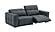 Prescott Leather Sofa in Dark Grey by J&M Furniture