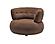 HF5512 Fabric Armchair in Dark Brown by J&M Furniture
