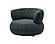 HF5512A Modern Fabric Armchair in Dark Blue by J&M Furniture