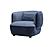 HF5553 Modern Fabric Swivel Armchair in Blue by J&M Furniture
