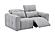 Prescott Leather Loveseat in Light Grey by J&M Furniture