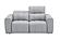 Prescott Leather Loveseat in Light Grey by J&M Furniture