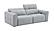 Prescott Leather Sofa in Light Grey by J&M Furniture
