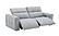 Prescott Leather Sofa in Light Grey by J&M Furniture