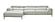 Lecoultre Sectional Light Gray by J&M Furniture