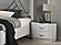 Onyx Modern Bedroom Set in Light Grey by J&M Furniture