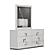 Infinity Premium Bedroom Set in White glossy by J&M Furniture