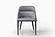 Baxter Fabric Arm Chair in Grey (Set of 2) by J&M Furniture