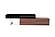 CE Hudson TV Base in Walnut & Black by J&M Furniture