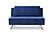 Julius Double Sofa Bed in Blue by J&M Furniture