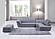 397 Italian Leather Ottoman in Gray Color by J&M Furniture