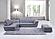 397 Italian Leather Ottoman in Gray Color by J&M Furniture