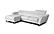 Sparta Italian Leather Mini Sectional in White by J&M Furniture
