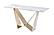 Orleans Console Table in White Ceramic & Gold by J&M Furniture