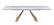 Orleans Extension Dining Table in White Ceramic & Gold by J&M Furniture