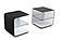 Wave Nightstand in Black & White by J&M Furniture