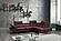 A761 Italian Leather Sectional Maroon by J&M Furniture