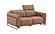President Leather Loveseat in Cognag by J&M Furniture