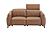 President Leather Loveseat in Cognag by J&M Furniture