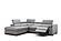 Perla Premium Leather Sectional - Light Gray by J&M Furniture
